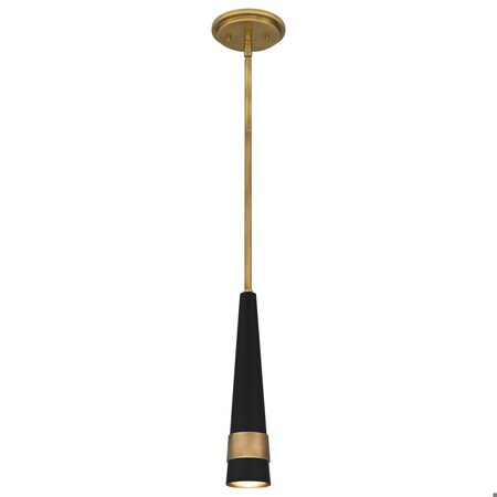 Quoizel Lennox Integrated LED Weathered Brass Mini Pendant QPP5579WS